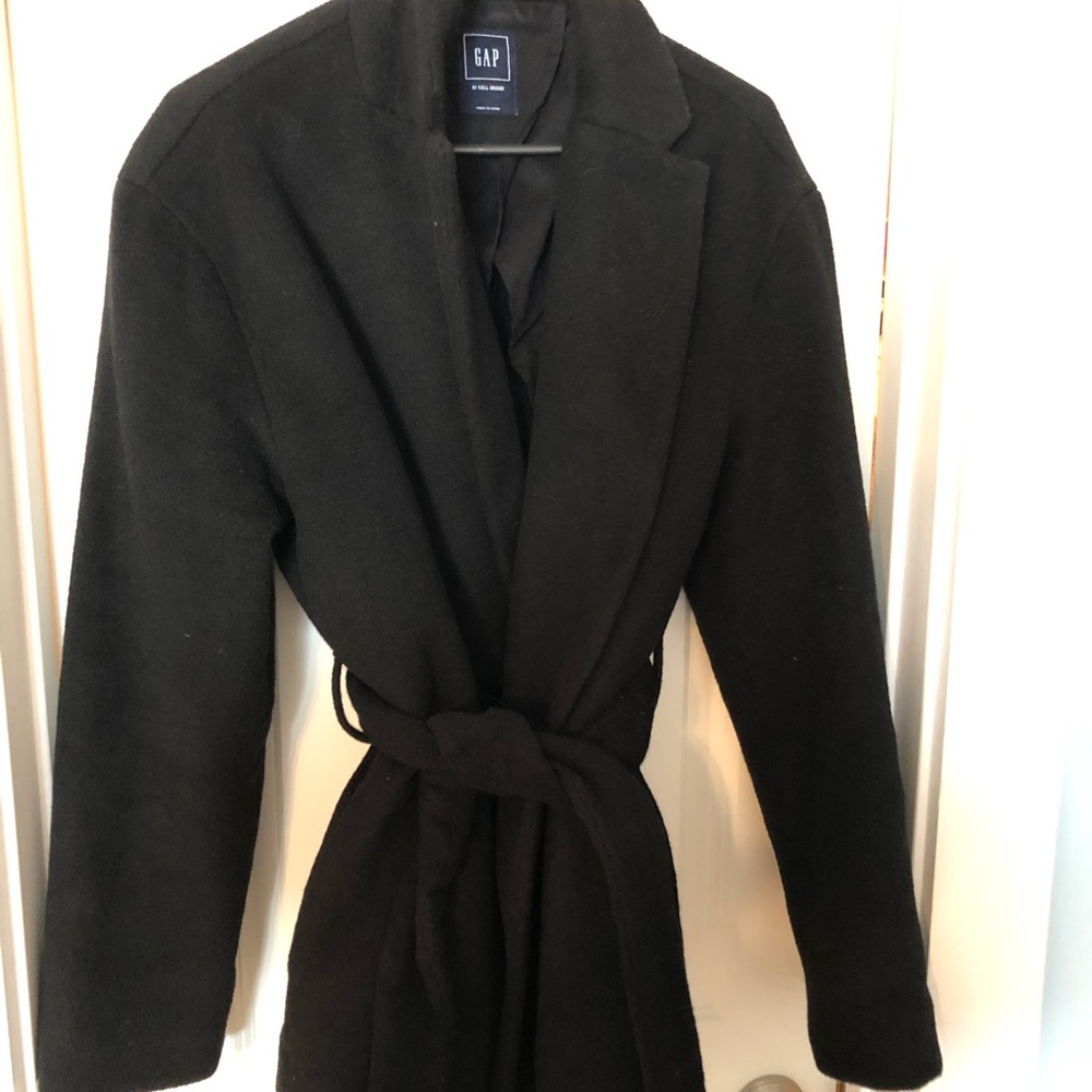 Wool wrap coat